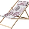 Madison - Chaise De Plage En Bois - Plein Air Donna Pink - Pliable - 90x55x87cm - Chaise De Jardin - Chaise Pliante - Rose