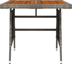 Prolenta Premium - Table De Jardin 70x70x72 Cm Poly Rotin Et Bois D'acacia Massif Gris - Table - Table De Jardin - Tables De Tables De Jardin -Jardin Meubles Magasin 1200x1067 5