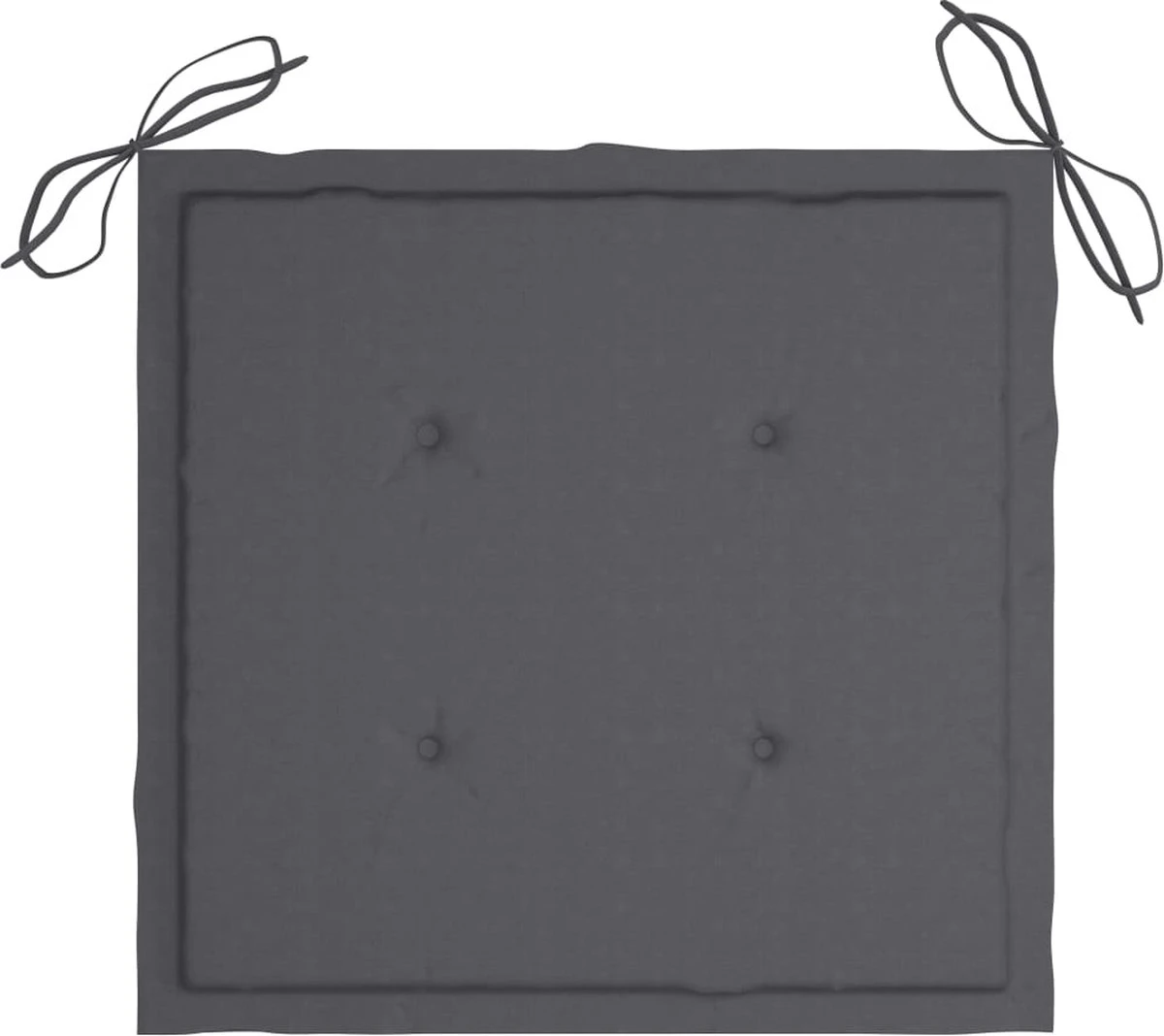 Chaises De Jardin VidaLife 3 Pcs Avec Coussins En Teck Massif De Couleur Anthracite 8 Chaises De Jardin VidaLife 3 Pcs Avec Coussins En Teck Massif De Couleur Anthracite – Image 8