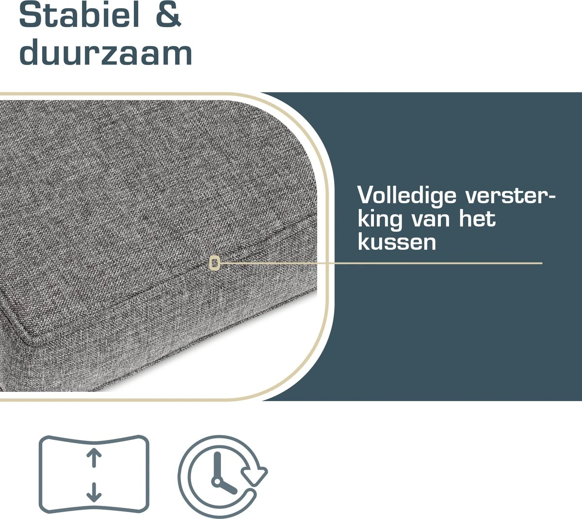 Bomoe Ilano - Coussin D'assise Plein Air Lounge 70x70cm - Coussin De Jardin épaisseur 8cm, Lavable & Protection UV - Gris Clair 9 Bomoe Ilano - Coussin D'assise Plein Air Lounge 70x70cm - Coussin De Jardin épaisseur 8cm, Lavable & Protection UV - Gris Clair – Image 9