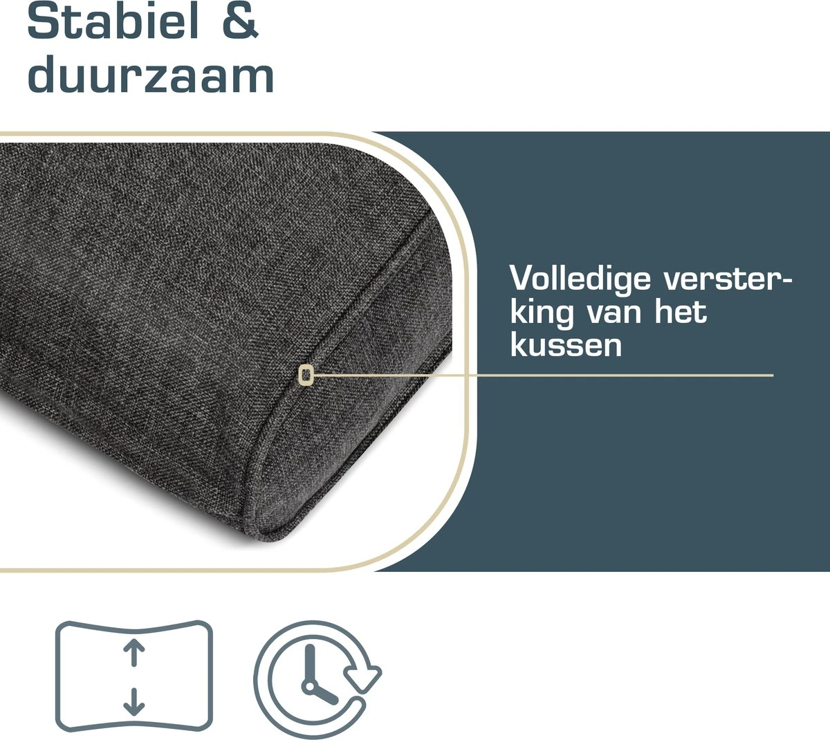 Bomoe Ilano - Coussin De Dossier Lounge Plein Air 50x40cm - Coussin De Jardin épaisseur 10cm, Lavable & Protection UV - Anthracite 9 Bomoe Ilano - Coussin De Dossier Lounge Plein Air 50x40cm - Coussin De Jardin épaisseur 10cm, Lavable & Protection UV - Anthracite – Image 9