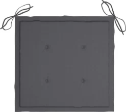 Decoways - Coussins Pour Chaise De Coussins De Chaise De Jardin 4 Pièces 40x40x4 Cm Coloris Anthracite -Jardin Meubles Magasin 1200x1070 24