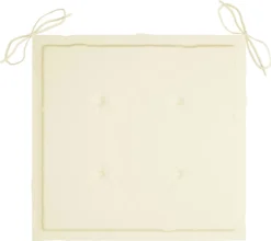 Prolenta Premium - Chaise Berçante - Chaise Berçante Avec Kussen Couleur Crème Bois De Teck Massif - Crème - Balançoire -Jardin Meubles Magasin 1200x1070 4