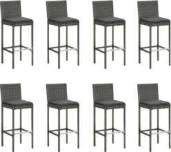 Prolenta Premium - Ensemble De Bar De Jardin 9 Pièces Avec Coussins En Polyrotin Couleur Anthracite 19 Prolenta Premium - Ensemble De Bar De Jardin 9 Pièces Avec Coussins En Polyrotin Couleur Anthracite -Jardin Meubles Magasin 1200x1071 8