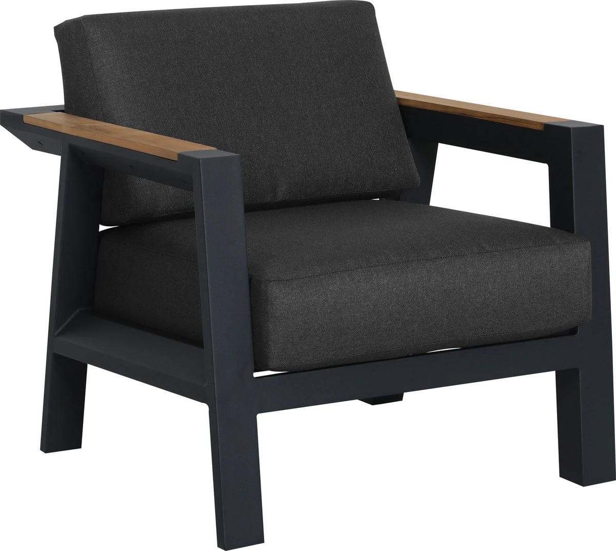 Salon De Garden SenS - Ensemble De Salon En Teck Alexia En Aluminium - Zwart - 77,5x88,5x85 4 Salon De Garden SenS - Ensemble De Salon En Teck Alexia En Aluminium - Zwart - 77,5x88,5x85 – Image 4