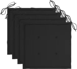 Prolenta Premium - Chaises De Jardin De Jardin 4 Pcs Avec Coussins En Bois D'acacia Massif Gris -Jardin Meubles Magasin 1200x1078