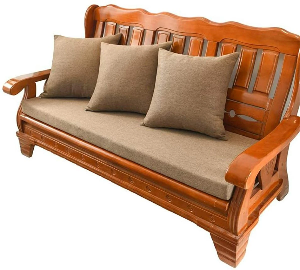 Kussen De Canapé De Jardin Outdoor Confortable De 5 Cm Plus épais, Coussin De Siège De Balançoire De Patio De 2 à 4 Places 4 Kussen De Canapé De Jardin Outdoor Confortable De 5 Cm Plus épais, Coussin De Siège De Balançoire De Patio De 2 à 4 Places – Image 4