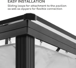 Pavillon Solaire Blumfeldt Pantheon Solid Sky Ambient 3 X 4m - Panneau Solaire Avec Batterie Au Lithium - Parois Latérales Et Moustiquaire -Jardin Meubles Magasin 1200x1079 1