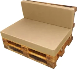 Dossier De Coussin De Palette De Canapé De Palette De Tubbli. Beige Sable Plusieurs Couleurs 10cm D'épaisseur Waterproof