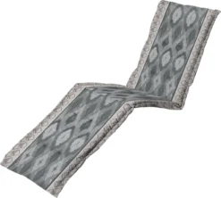 Madison - Coussin De Jardin - Coussin Lounge - 200 X 60 Cm - Ikatin Grey - Coussin Lounger - Grijs