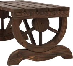 Banc De Jardin Nancy's Lealman - Meubles De Jardin - 2 Places - Design Rustique - Marron - Massief Hout - 105 X 50 X 53 Cm -Jardin Meubles Magasin 1200x1080