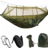 Mivida - Hamac Double Avec Moustiquaire - 260x140 - 200 Kg - Imprimé Militaire - 2 Personnes - Avec Fermeture éclair - Housse De Rangement Incluse - Hamac Avec Moustiquaire - Survie - Hamac - Camping En Plein Air - Camping - Hamac