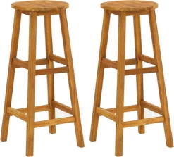 La Dolce Vita - 3 Pièces GardenBar Avec Chaises - Meuble Bar - Meuble Bar - Meuble D'angle Bar - Table Haute Avec Tabourets - Meuble Bistro Avec Table Et Chaises Bois D'acacia Massif -Jardin Meubles Magasin 1200x1083 4