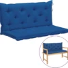 Prolenta Premium - Rocking Chair - Coussin Pour Rocking Chair 120 Cm Tissu Bleu - Blauw - Balançoire