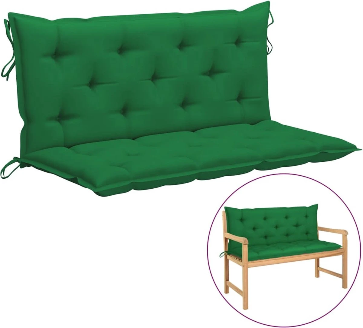 Prolenta Premium - Rocking Chair - Coussin Pour Rocking Chair 120 Cm Tissu Vert - Vert - Balançoire 1 Prolenta Premium - Rocking Chair - Coussin Pour Rocking Chair 120 Cm Tissu Vert - Vert - Balançoire
