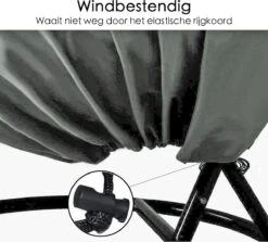 Housse De Protection Fauteuil Suspendu Oeuf - Imperméable - Modèle Universel - Grijs -Jardin Meubles Magasin 1200x1085 7