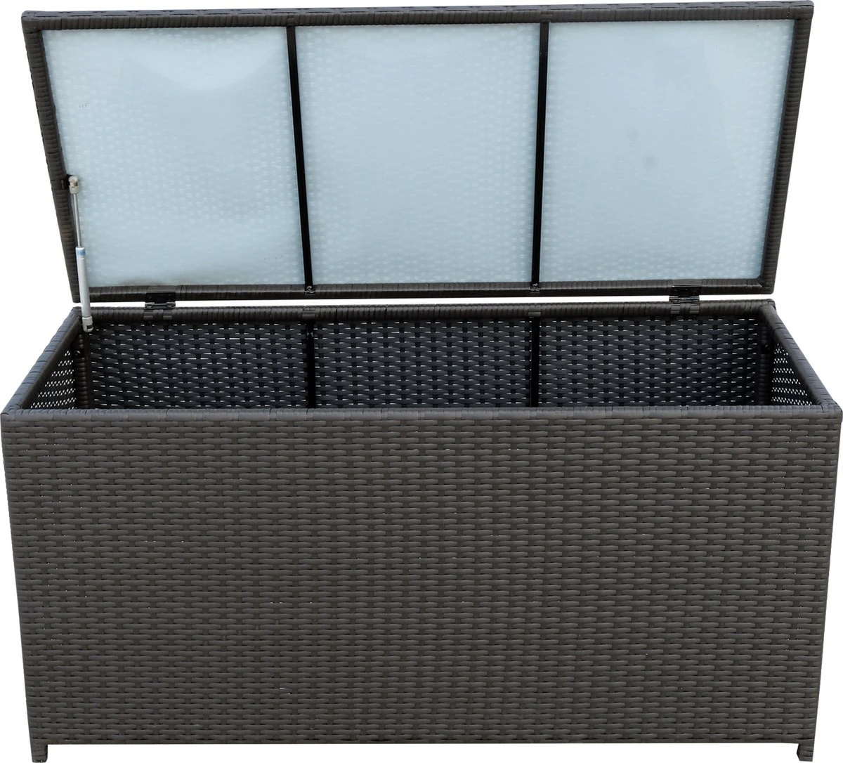 Outsunny Coussin Boîte Poly Rotin Coussin Boîte Jardin Boîte Métal 118 Lx 54 Lx 59 H Cm Marron 865-003 2 Outsunny Coussin Boîte Poly Rotin Coussin Boîte Jardin Boîte Métal 118 Lx 54 Lx 59 H Cm Marron 865-003 – Image 2