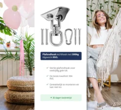 Crochet De Plafond - Sac De Frappe Suspendu, Balançoire Et Chaise Suspendue - Système De Suspension - Crochet De Suspension - Support De Plafond - Acier Inoxydable - Poids De Levage De 500 Kg -Jardin Meubles Magasin 1200x1087 4