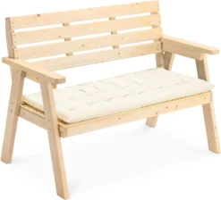 JEMIDI Kussen Rectangulaire Pour Banc De Jardin - 120 X 40 Cm - Coussin De Jardin En Coton & Polyester