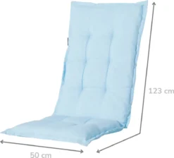 Madison - Coussin De Jardin - Universel - Dossier Haut - 6 Pcs. - Panama Skyway - 123x50cm - Blauw - Coussins De Chaise De Jardin - Chaise Standard -Jardin Meubles Magasin 1200x1089 6