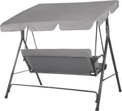 Banc De Balançoire Springos | Luna-Balançoire | 3 Places | Imperméable à L'eau | Comprend 2 Coussins | Auvent Réglable | 170 X 110 X 150 Cm | Gris 27 Banc De Balançoire Springos | Luna-Balançoire | 3 Places | Imperméable à L'eau | Comprend 2 Coussins | Auvent Réglable | 170 X 110 X 150 Cm | Gris -Jardin Meubles Magasin 1200x1090 3