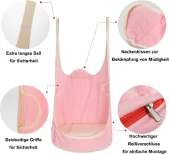 Chaise Suspendue Pour Enfants, Panier Suspendu Avec Kussen En PVC, Balançoire Suspendue Pour Enfants Pour L'intérieur Et L'extérieur -Jardin Meubles Magasin 1200x1091 2