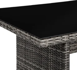 Tectake - Ensemble De Sièges De Luxe En Osier Miami 3+2+1 Noir/anthracite - 404808 -Jardin Meubles Magasin 1200x1091 6