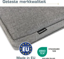 Bomoe Ilano - Coussin D'assise Plein Air Lounge 70x70cm - Coussin De Jardin épaisseur 8cm, Lavable & Protection UV - Gris Clair 17 Bomoe Ilano - Coussin D'assise Plein Air Lounge 70x70cm - Coussin De Jardin épaisseur 8cm, Lavable & Protection UV - Gris Clair -Jardin Meubles Magasin 1200x1097 11