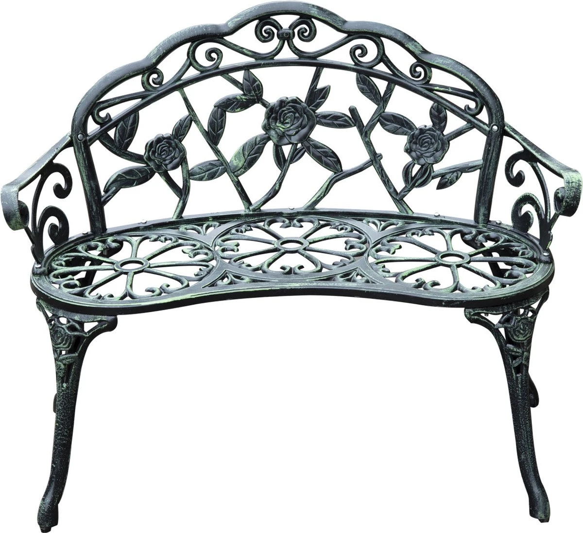 Banc De Jardin En Métal Outsunny Banc De Parc Mobilier De Jardin Banc De Fleurs à Deux Places Banc Antique 01-0794 7 Banc De Jardin En Métal Outsunny Banc De Parc Mobilier De Jardin Banc De Fleurs à Deux Places Banc Antique 01-0794 – Image 7