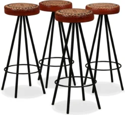 Prolenta Premium - Ensemble De Bar 5 Pièces En Bois D'acacia Massif, Cuir Véritable Et Toile 22 Prolenta Premium - Ensemble De Bar 5 Pièces En Bois D'acacia Massif, Cuir Véritable Et Toile -Jardin Meubles Magasin 1200x1097 5