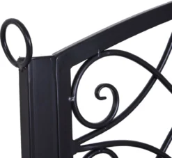 Banc Suspendu Atascadero De Nancy's - Banc 2 Places - Banc De Jardin - Banc Balançoire - Colliers - Métal - Zwart - 132 X 63 X 58 Cm -Jardin Meubles Magasin 1200x1101 1