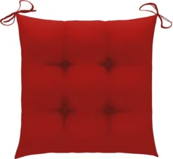 Prolenta Premium - Chaises De Jardin De Jardin 4 Pcs Avec Coussins Rouges En Teck Massif -Jardin Meubles Magasin 1200x1101 4