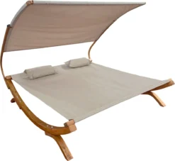 Chaise Longue De Jardin AXI Mallorca En Bois Pour 2 Personnes - Lit De Jardin XXL Avec Toit Solaire Pour L'extérieur - Bain De Soleil Double En Beige -Jardin Meubles Magasin 1200x1103 1