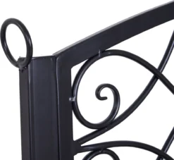 Balançoire Suspendue Outsunny Banc Suspendu Balançoire De Jardin Balançoire Hollywood Avec Chaînes En Métal 84A-098 -Jardin Meubles Magasin 1200x1103 2