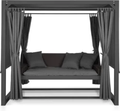 Balançoire De Luxe Eremitage Hollywood 236x180x210 Cm, Toit Ouvrant Pour Protéger Contre La Lumière Directe Du Soleil -Jardin Meubles Magasin 1200x1106 1