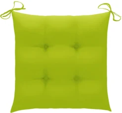 Prolenta Premium - Chaises De Jardin De Jardin 4 Pcs Avec Coussins Vert Vif En Teck Massif -Jardin Meubles Magasin 1200x1109 4