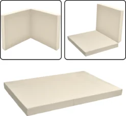 Beautissu ECO Pure - Coussin De Siège Pliable - 120x80x8 Cm Dans La Nature - Coussin Pour Meubles En Palette -Jardin Meubles Magasin 1200x1111 4