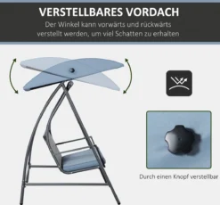 Outsunny Hollywood Balançoire Balançoire En Polyrotin Balançoire De Jardin 3 Places Avec Toit Noir 867-018 8 Outsunny Hollywood Balançoire Balançoire En Polyrotin Balançoire De Jardin 3 Places Avec Toit Noir 867-018 -Jardin Meubles Magasin 1200x1115 3