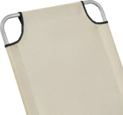 Lot De 2 Transats Chaises Longues Inclinables Réglables En 5 Positions Bains De Soleil Design Avec Anses De Transport Capacité De Charge 110 Kg Acier Polyester Argenté Mat Beige [casa.pro] -Jardin Meubles Magasin 1200x1116 1