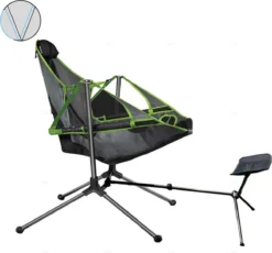 Chaise De Pêche - Chaise Suspendue Avec Support - Chaise De Camping Pliable - Avec Repose-pieds - Garantie De Satisfaction à 100% - Jusqu'à 120 Kg