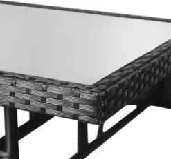 La Dolce Vita - Salon De Jardin 3 Pièces - Salon De Terrasse - Salon De Jardin Avec Chaises Et Table - Salon De Plein Air Polyrotin Noir -Jardin Meubles Magasin 1200x1122 2