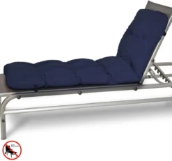 Beautissu Cushion Garden Cushion Lounger -Coussin De Bronzage Pour Salon De Jardin 190x60x8 Cm Blauw - Coussins De Jardin En Matelas Qualité Coussin - Flair RL -Jardin Meubles Magasin 1200x1123 10