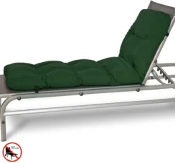 Beautissu Cushion Garden Cushion Lounger -Coussin De Bronzage Pour Salon De Jardin 190x60x8 Cm Vert - Coussins De Jardin En Matelas De Qualité Coussin - Flair RL -Jardin Meubles Magasin 1200x1123 7