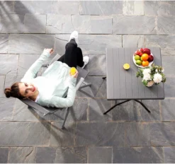 Chaise De Jardin - Chaise Pliante - Chaise D'extérieur - Structure En Aluminium - Capacité De Charge Jusqu'à 150 Kg - Grijs -Jardin Meubles Magasin 1200x1126 7