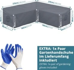 Smarpteas Housse De Salon Pour Mobilier De Jardin En L & Mobilier De Salon - Taille 270x270x90 Cm - Housse De Salon En L - Bâche Pour Salon De Garden En L 12 Smarpteas Housse De Salon Pour Mobilier De Jardin En L & Mobilier De Salon - Taille 270x270x90 Cm - Housse De Salon En L - Bâche Pour Salon De Garden En L -Jardin Meubles Magasin 1200x1127 6