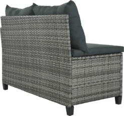 Ensemble De Meubles De Patio-ensemble De Banc De Salle à Manger De Patio 8 Pièces-canapé En Rotin Résistant Aux Intempéries Avec Table à Manger Et Chaise Et 4 Repose-pieds-osier Gris + Coussins Gris -Jardin Meubles Magasin 1200x1128 10
