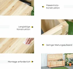 Outsunny Banc De Jardin Avec Rangement Banc De Rangement Banc 2 Places Capacité De Charge 250 Kg Bois De Pin 84B-460 -Jardin Meubles Magasin 1200x1128 3