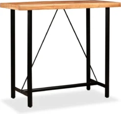 Prolenta Premium - Ensemble De Bar 5 Pièces En Bois D'acacia Massif, Cuir Véritable Et Toile 17 Prolenta Premium - Ensemble De Bar 5 Pièces En Bois D'acacia Massif, Cuir Véritable Et Toile -Jardin Meubles Magasin 1200x1128 5