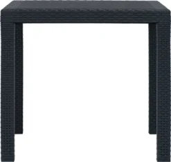 La Dolce Vita - Salon De Jardin 3 Pièces - Salon De Terrasse - Salon De Jardin Avec Chaises Et Table - Salon De Plein Air Aspect Rotin Plastique Anthracite -Jardin Meubles Magasin 1200x1137 2