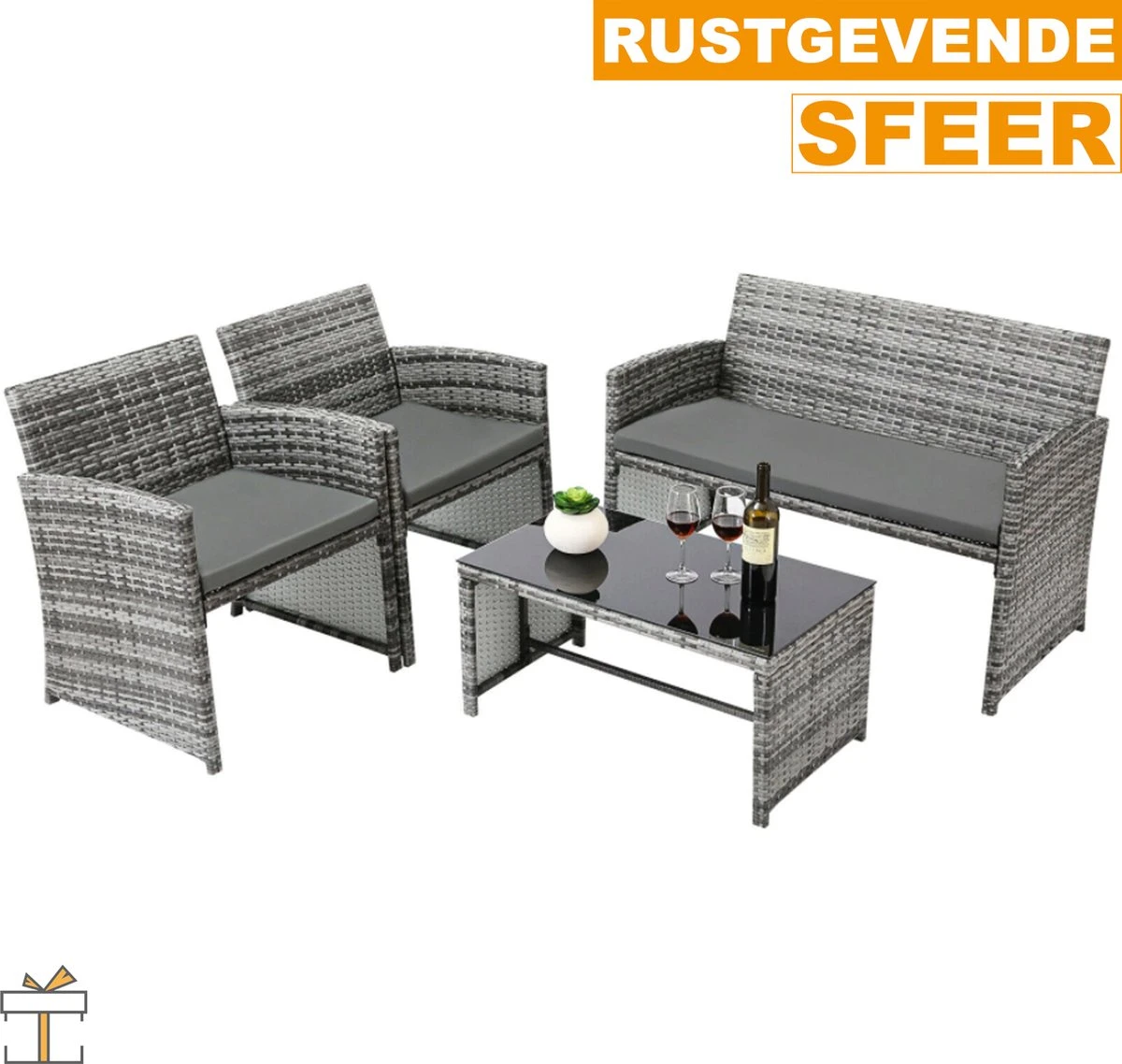 Ensembles De Jardin De Jardin 4 Personnes - Table De Jardin Avec Chaises - Coussins Lavables - Salons De Jardin - Salon De Jardin Salon De Jardin 2 Ensembles De Jardin De Jardin 4 Personnes - Table De Jardin Avec Chaises - Coussins Lavables - Salons De Jardin - Salon De Jardin Salon De Jardin – Image 2